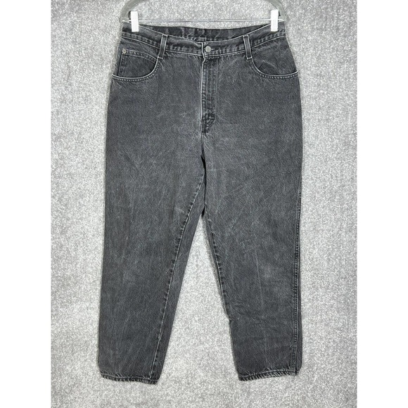 Gitano High Waist Mom Jeans Womens Size 16 Short Relaxed‎ Fit Faded Black Denim - Picture 1 of 14